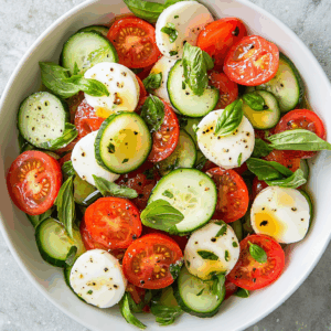 Cucumber Caprese Salad
