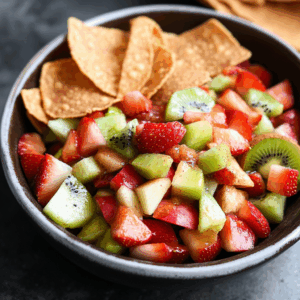 Sweet Dessert Chips & Fruit Salsa