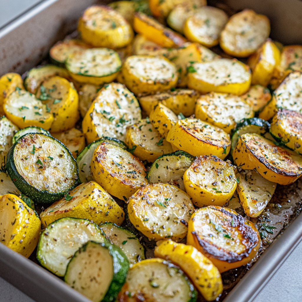Roasted Zucchini & Yellow Squash