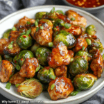 Air Fryer Sweet Chili Chicken and Brussels Sprouts
