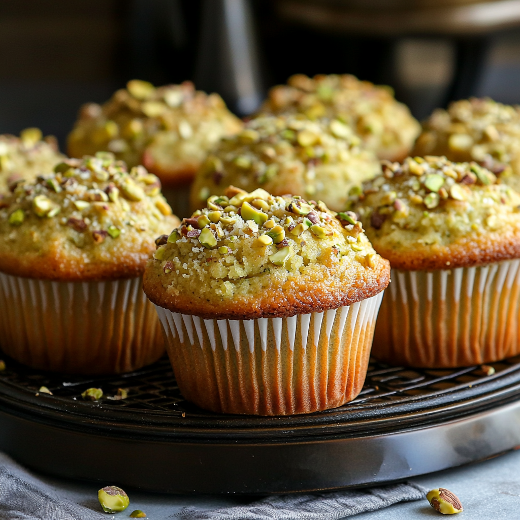 Bakery-Style Pistachio Muffins