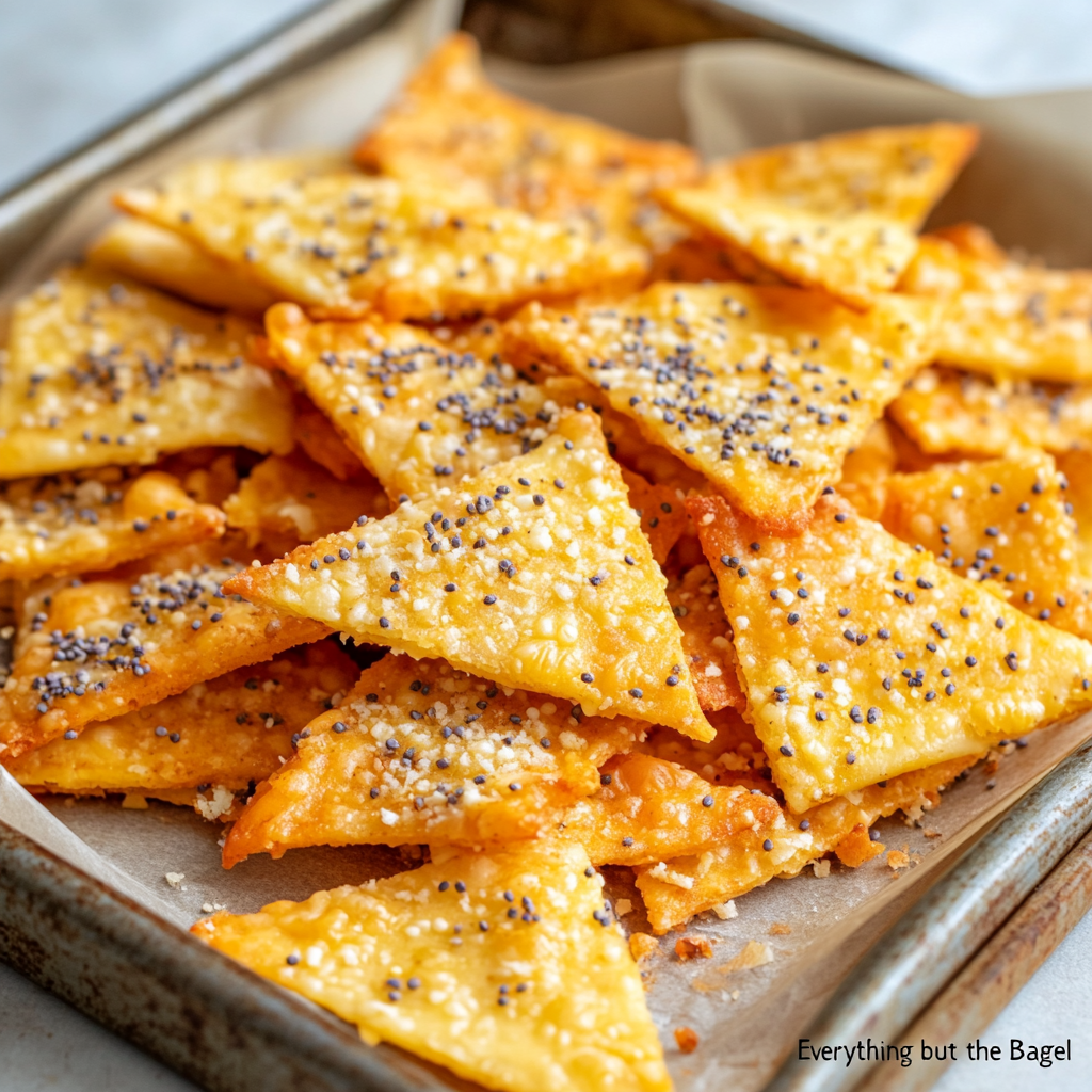 Keto Everything Bagel Cheese Chips