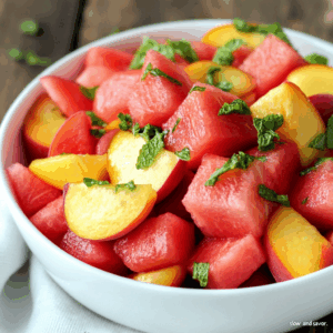 Peach Watermelon Salad