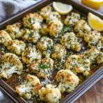 Parmesan Pesto Roasted Cauliflower