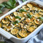 Baked Zucchini Spinach Feta Casserole