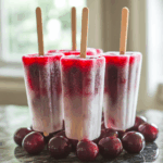 Homemade Cherry Ice Pops