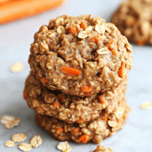 Healthy Carrot Cake Oatmeal Cookies