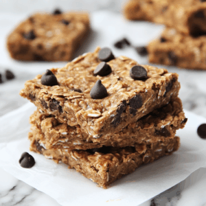 Healthy Chocolate Chip Oatmeal Bars