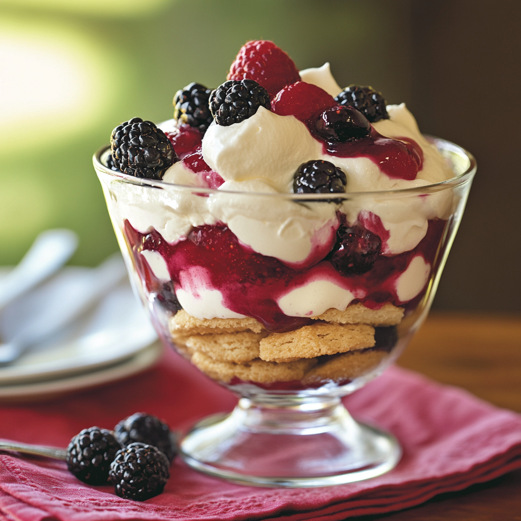 Lush Vanilla Berry Pudding