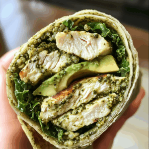 Green Goddess Chicken Wrap