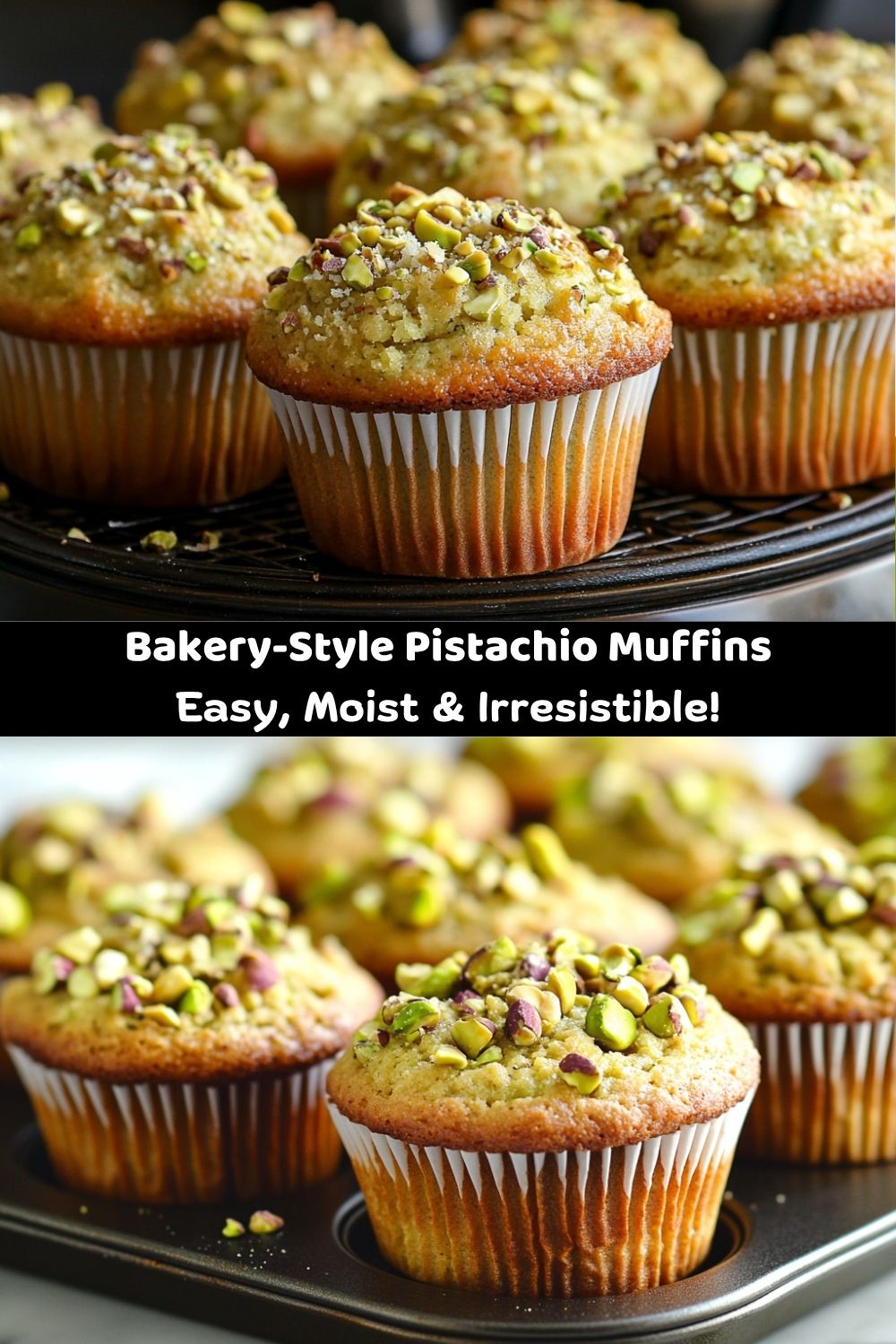 Bakery-Style Pistachio Muffins