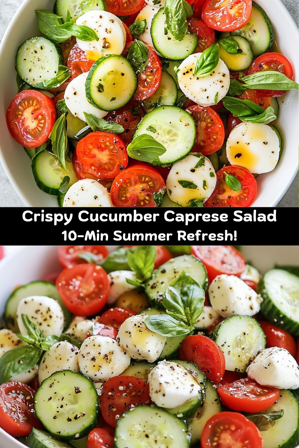 Cucumber Caprese Salad
