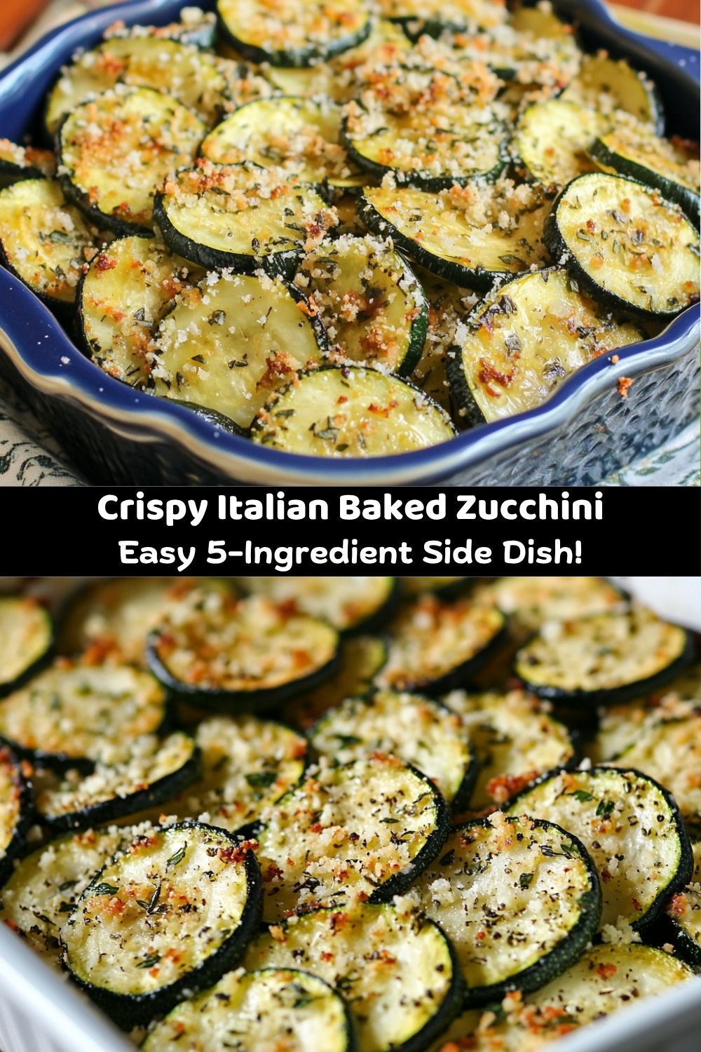 Italian Baked Zucchini Side Dish