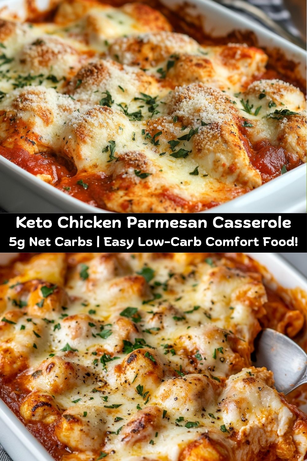 Keto Chicken Parmesan Casserole
