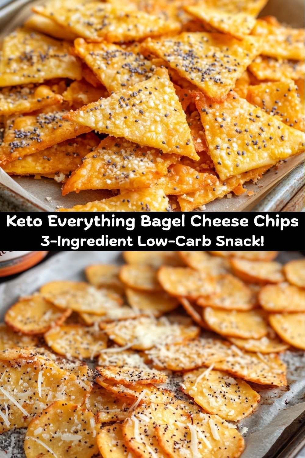 Keto Everything Bagel Cheese Chips