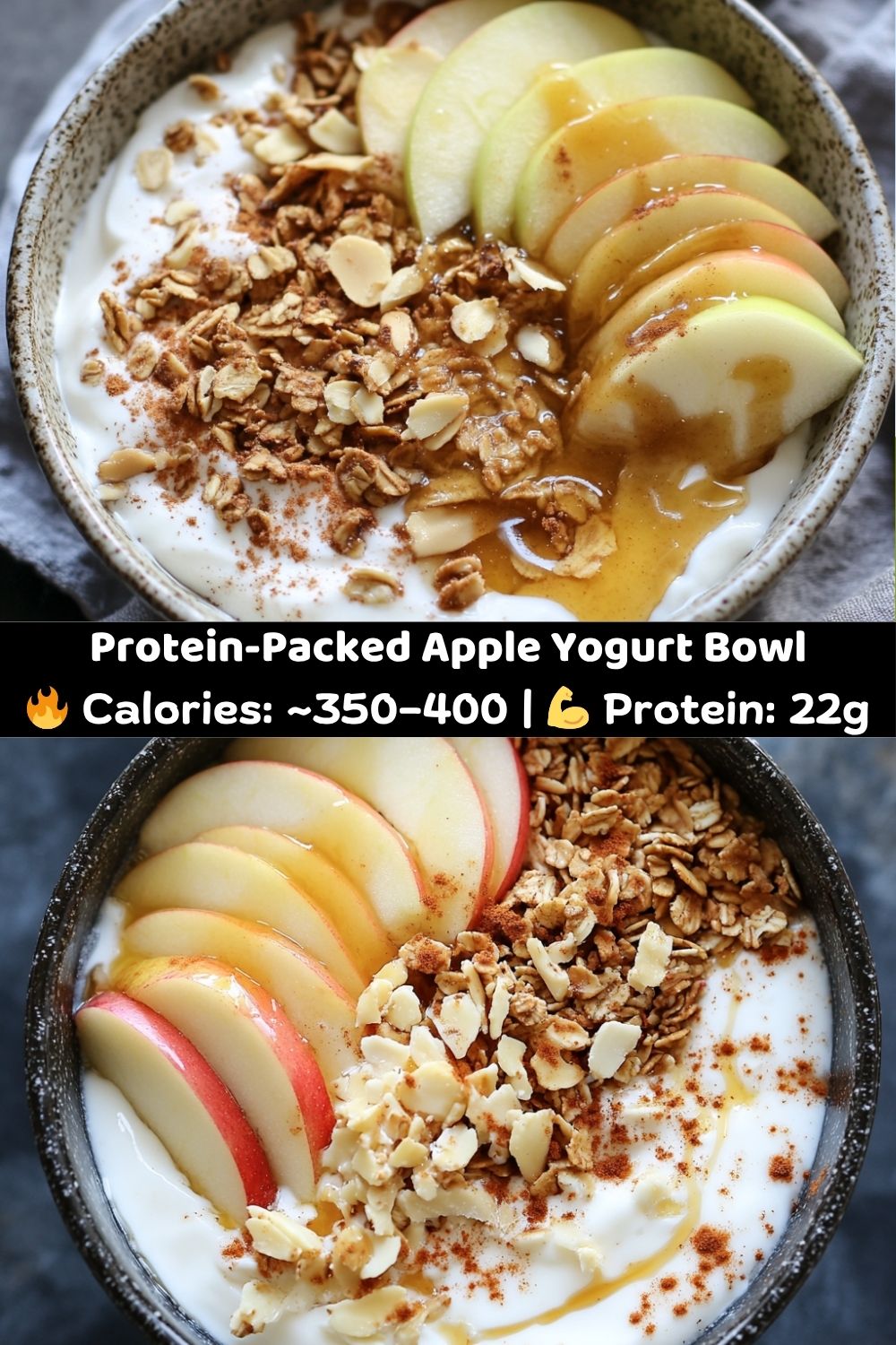 Protein-Packed Apple Yogurt Bowl