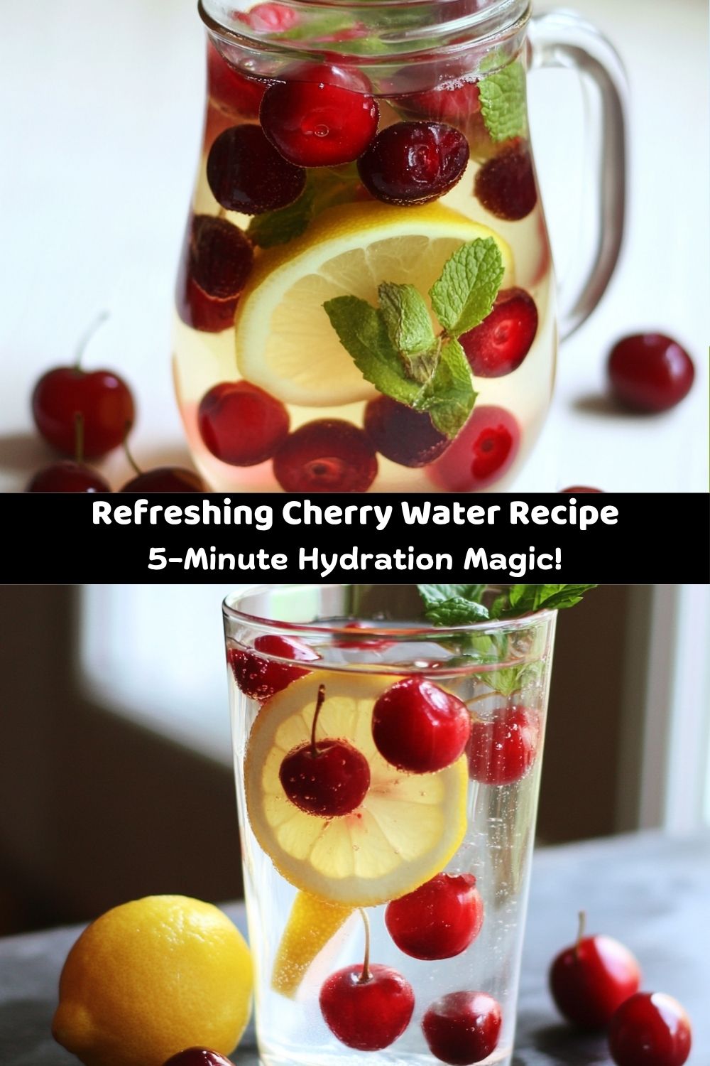 Refreshing Cherry Water
