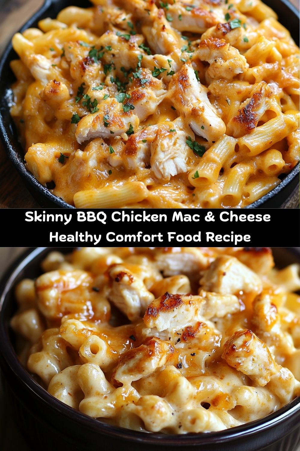 Skinny BBQ Chicken Mac & Cheese