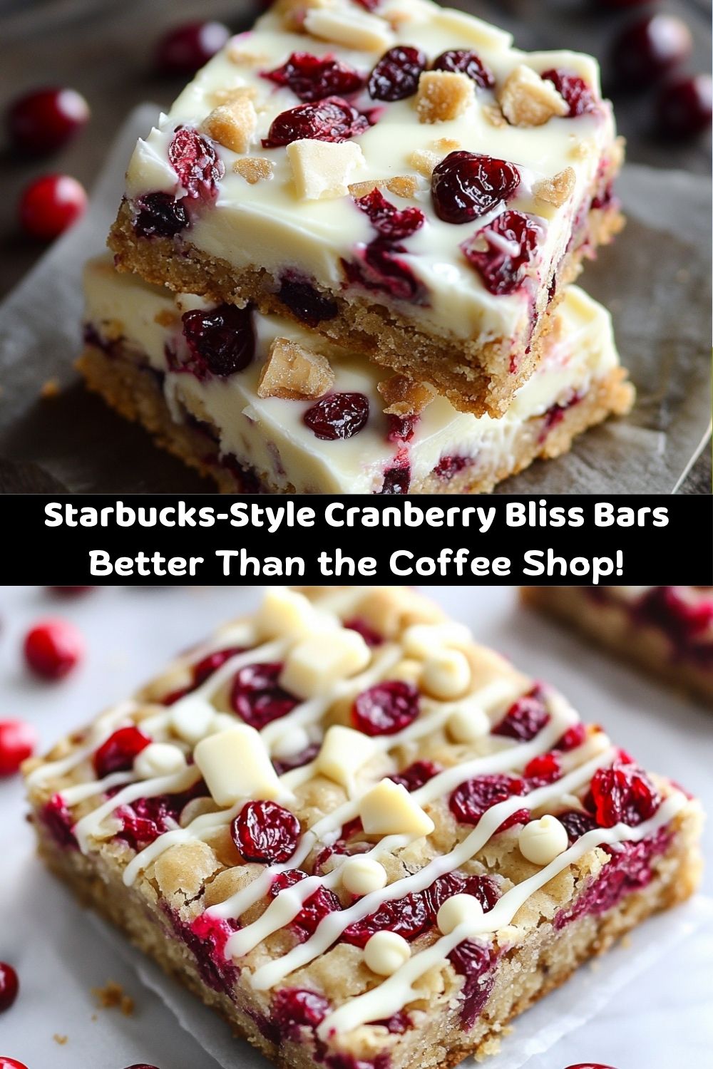 Cranberry Bliss Bars