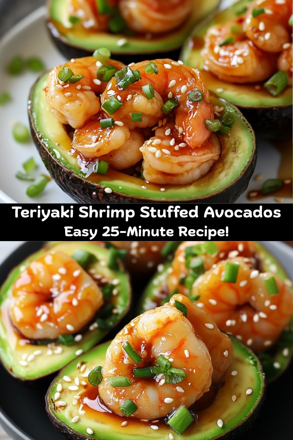 Teriyaki Shrimp Stuffed Avocados