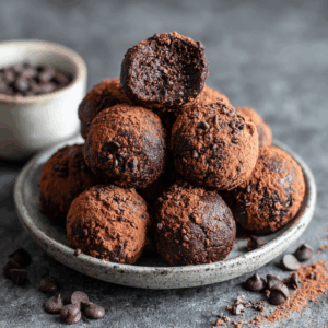 Healthy Chocolate Chickpea Truffles