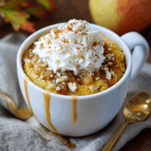 Pumpkin Apple Cinnamon Mug Cake