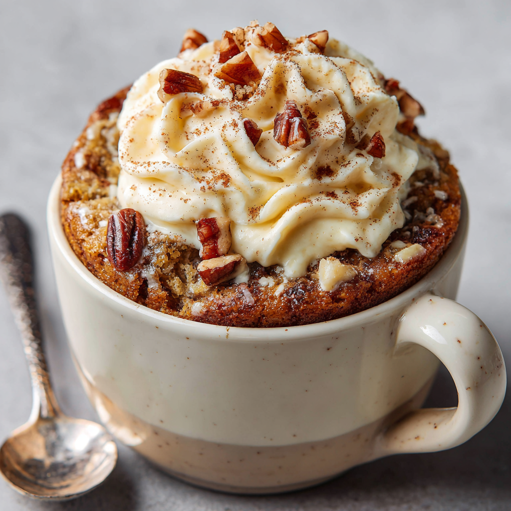 3-Minute Keto Cinnamon Roll Mug Cake