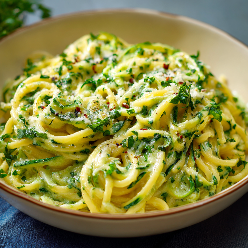 Creamy Zucchini Sauce with Pasta - The recipe mingle Creamy Zucchini Sauce with Pasta - The recipe mingle