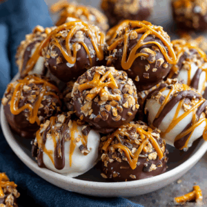 Salted Caramel Pretzel Oreo Balls