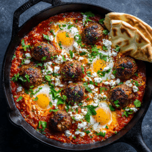 Spiced Meatballs in Shakshuka Sauce