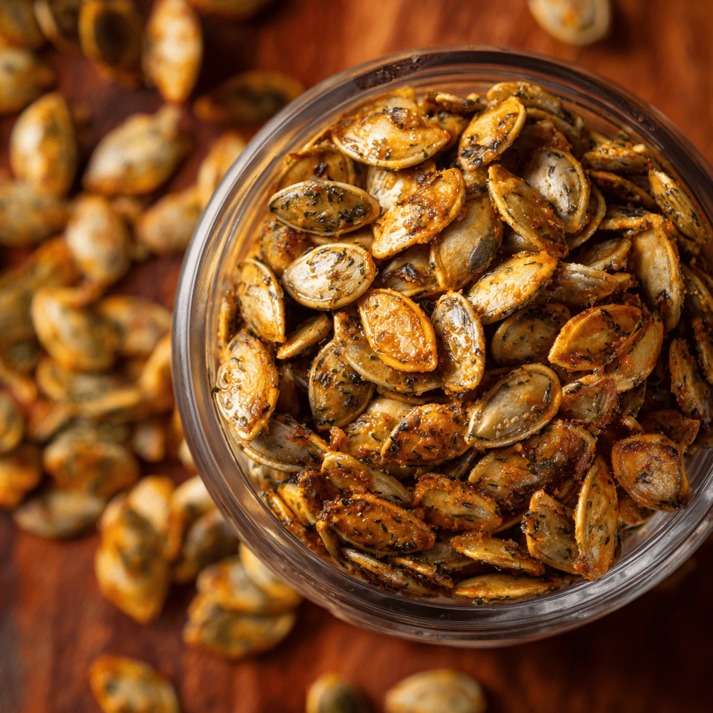 Ranch Roasted Pumpkin Seeds - The recipe mingle