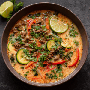 Thai Beef & Veggie Soup