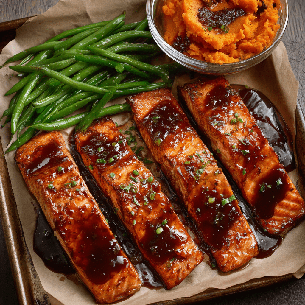 Brown Sugar & Bourbon Glazed Salmon - The recipe mingle