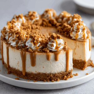 One Pot Biscoff Protein Cheesecake