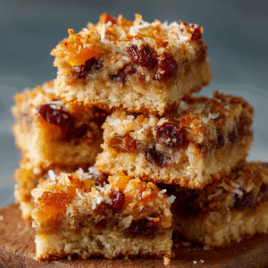 Coconut Mixed Peel Squares