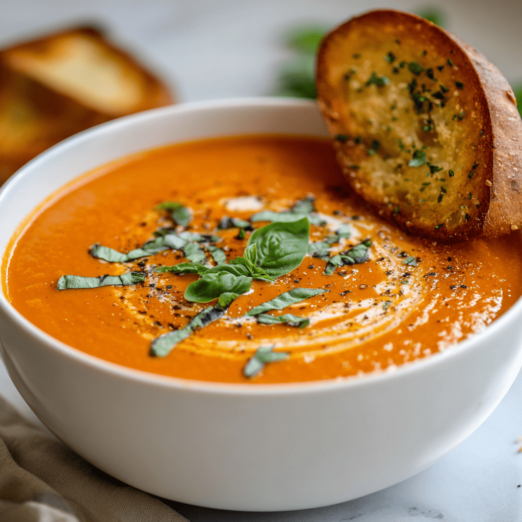 Creamy Tomato Bisque Soup Recipe
