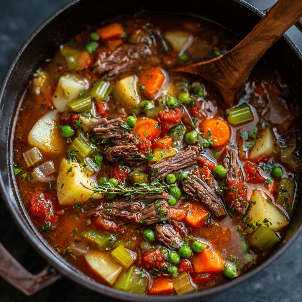 Leftover Steak Soup