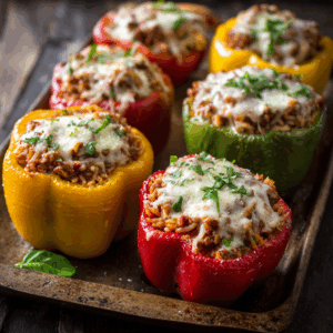 Creamy Italian‑Style Stuffed Bell Peppers