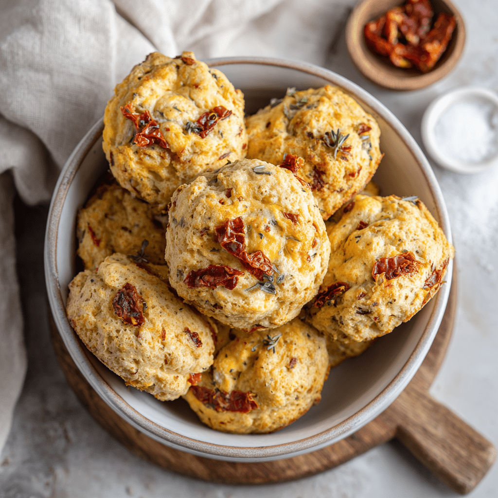 Sun-Dried Tomato Egg Biscuits