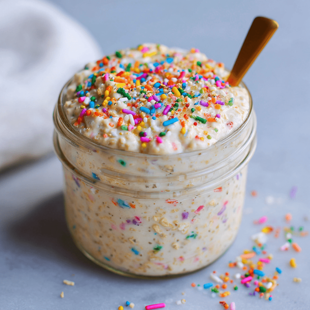 Birthday Cake Overnight Oats