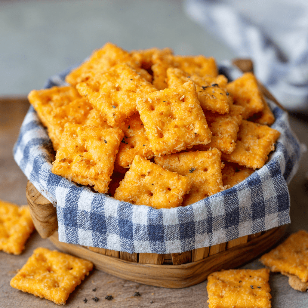 Homemade Cheez-Its with Real Cheddar : 6-Ingredient Crunchy Snack - The ...