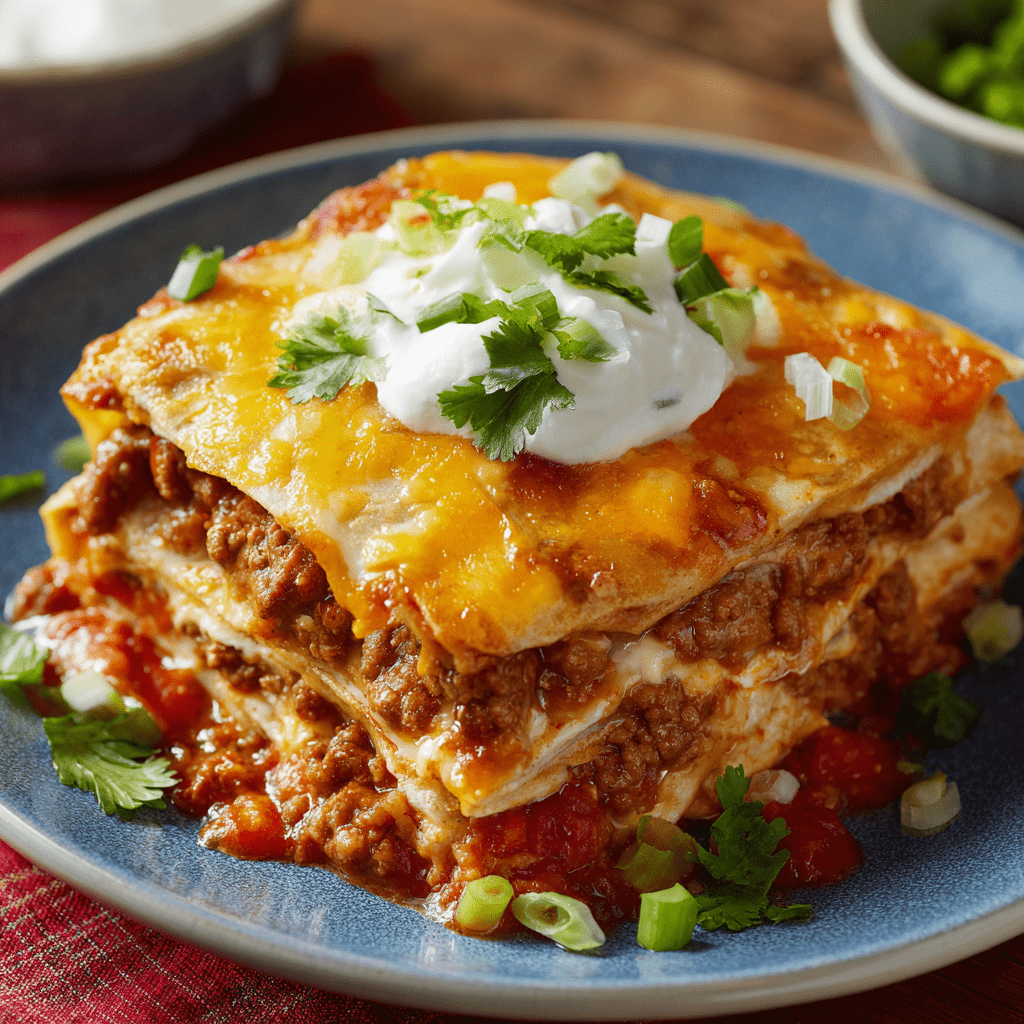 Tortilla Lasagna Bake