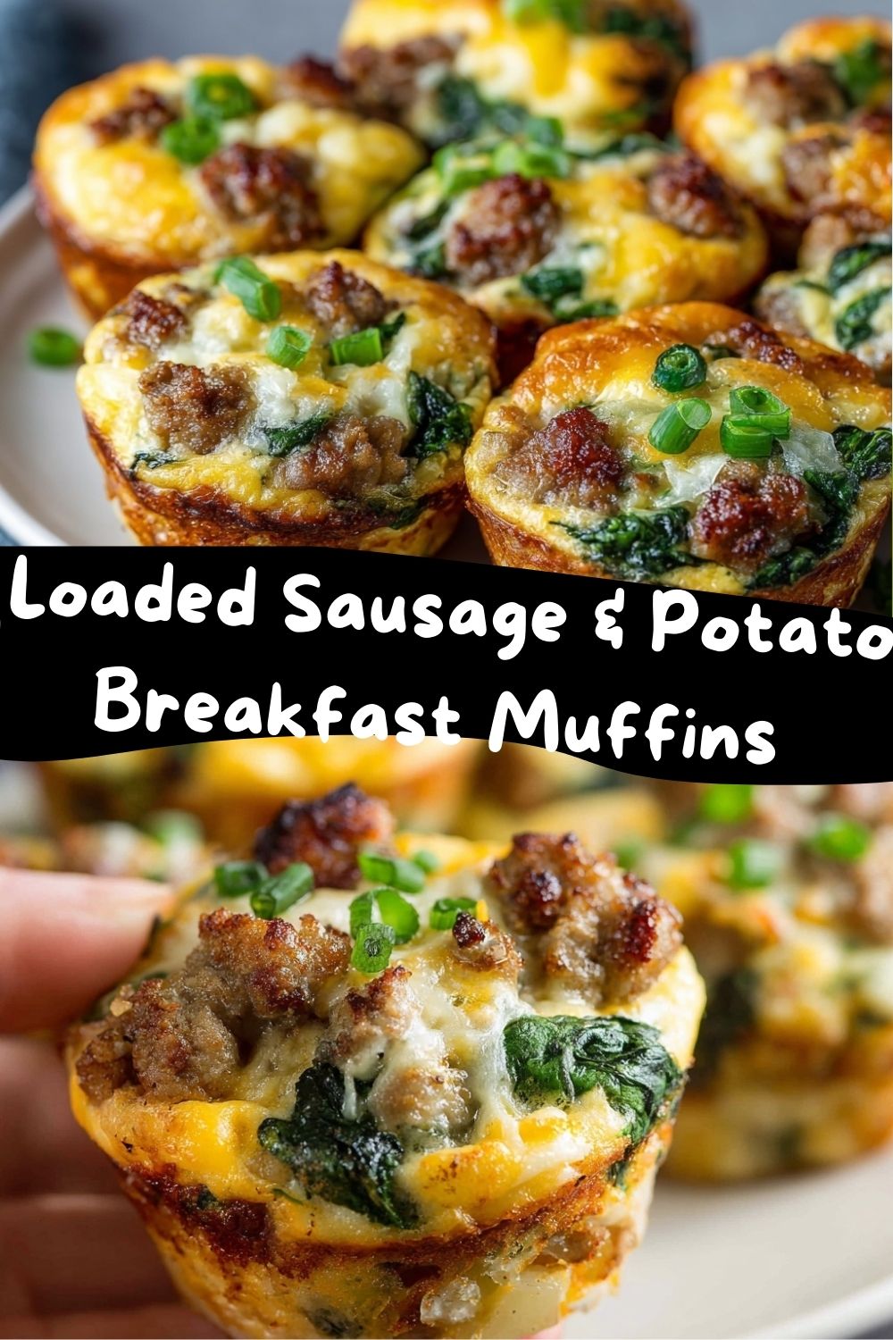 Loaded Sausage & Potato Breakfast Muffins