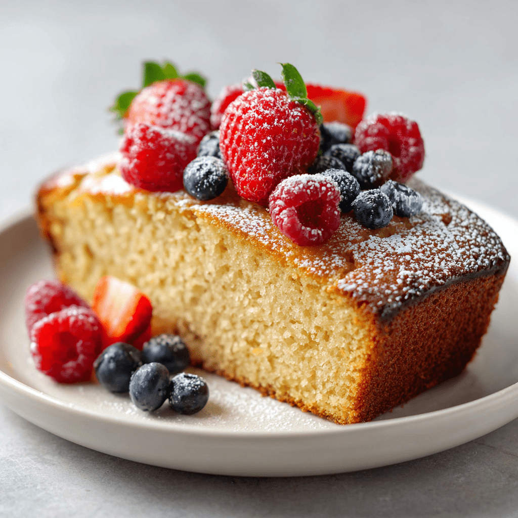 Honey Yogurt Cake with Berries