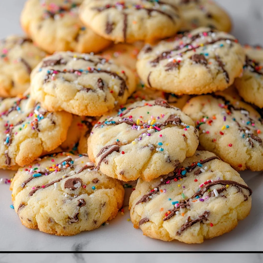 Freshly baked grandma-style condensed milk cookies on a cooling rack