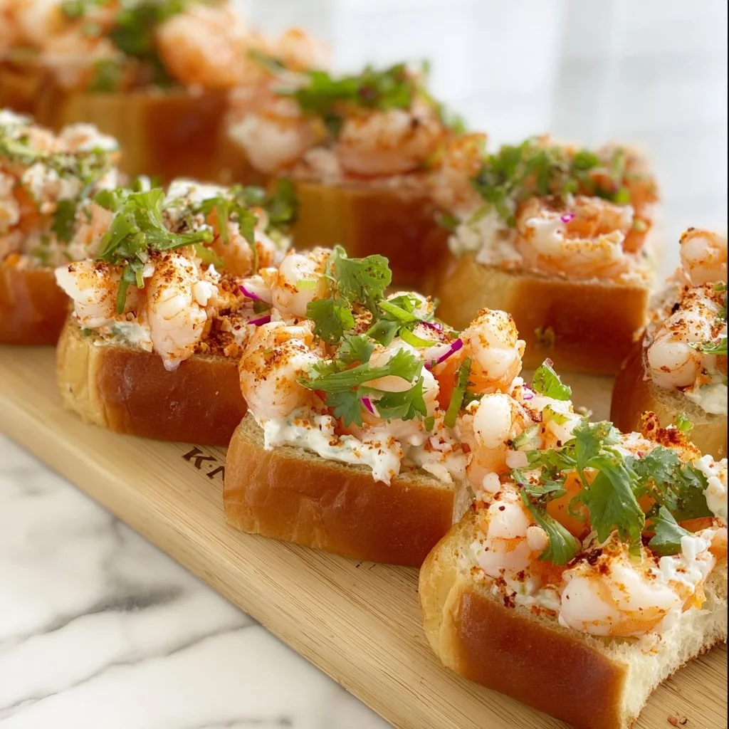 Plate of mini shrimp rolls garnished with herbs