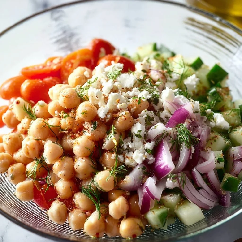 A Rainbow of Freshness in Every Spoonful of This Chickpea Salad